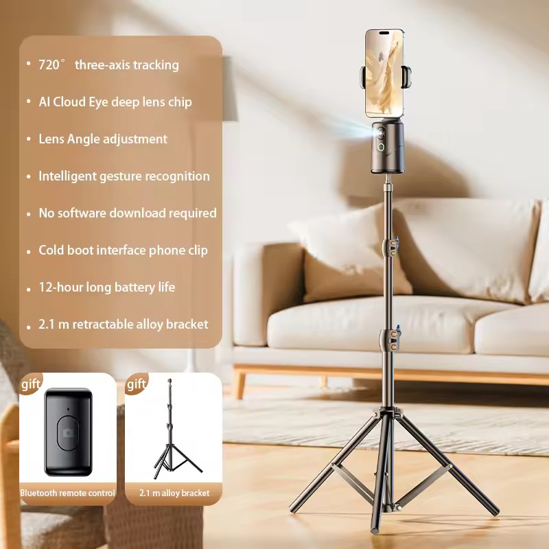 AI Tracking Gimbal 360 Rotation Tripod